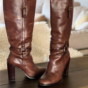 Coach Ellie Vachetta Tall Leather Boots (Size 8.5)